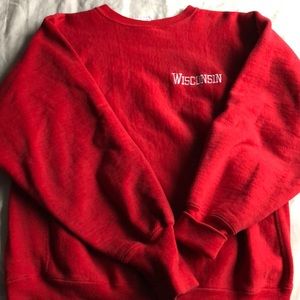 Wisconsin Champion Reverse Weave Crewneck